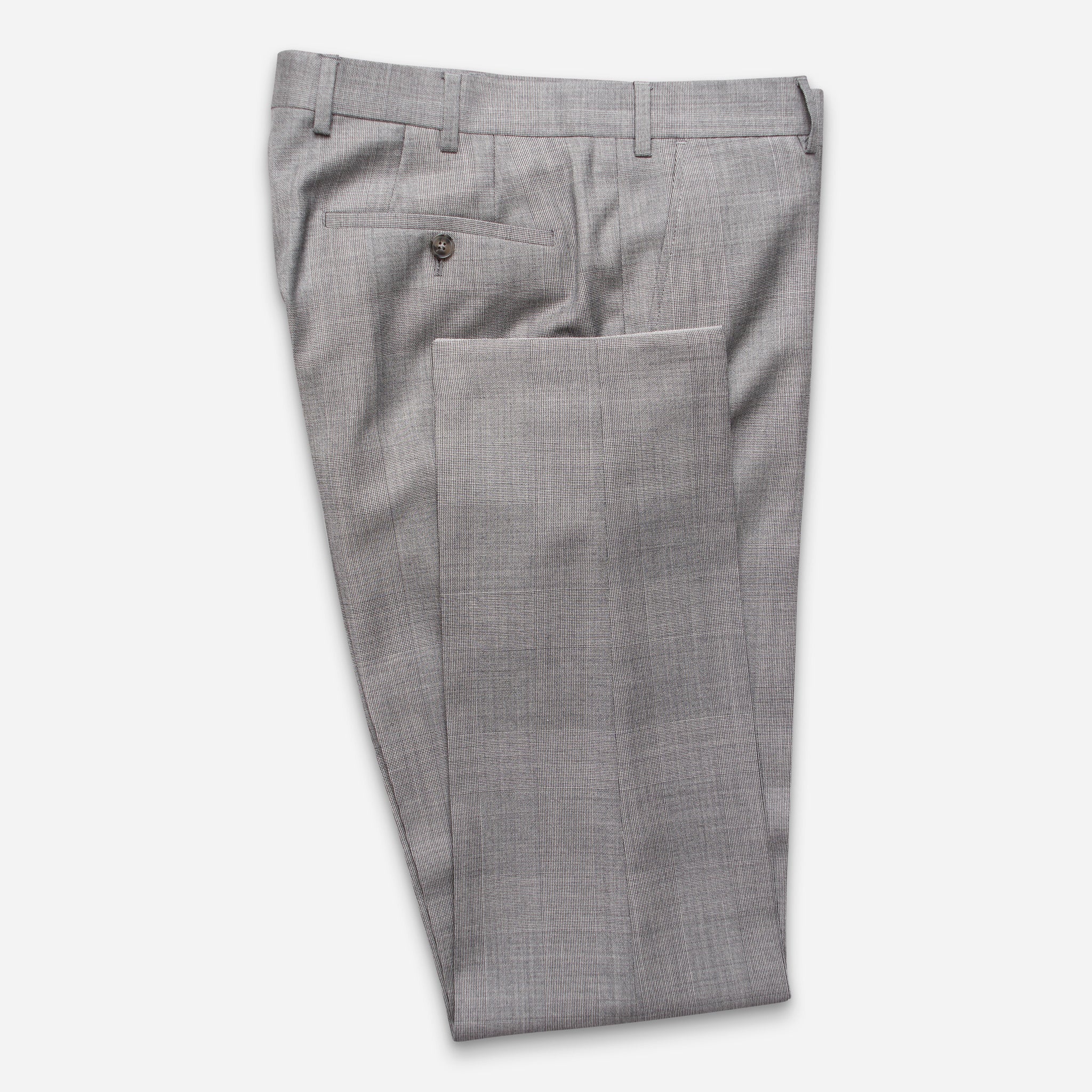 Aberdeen Anzug-Hose Grau Glencheck