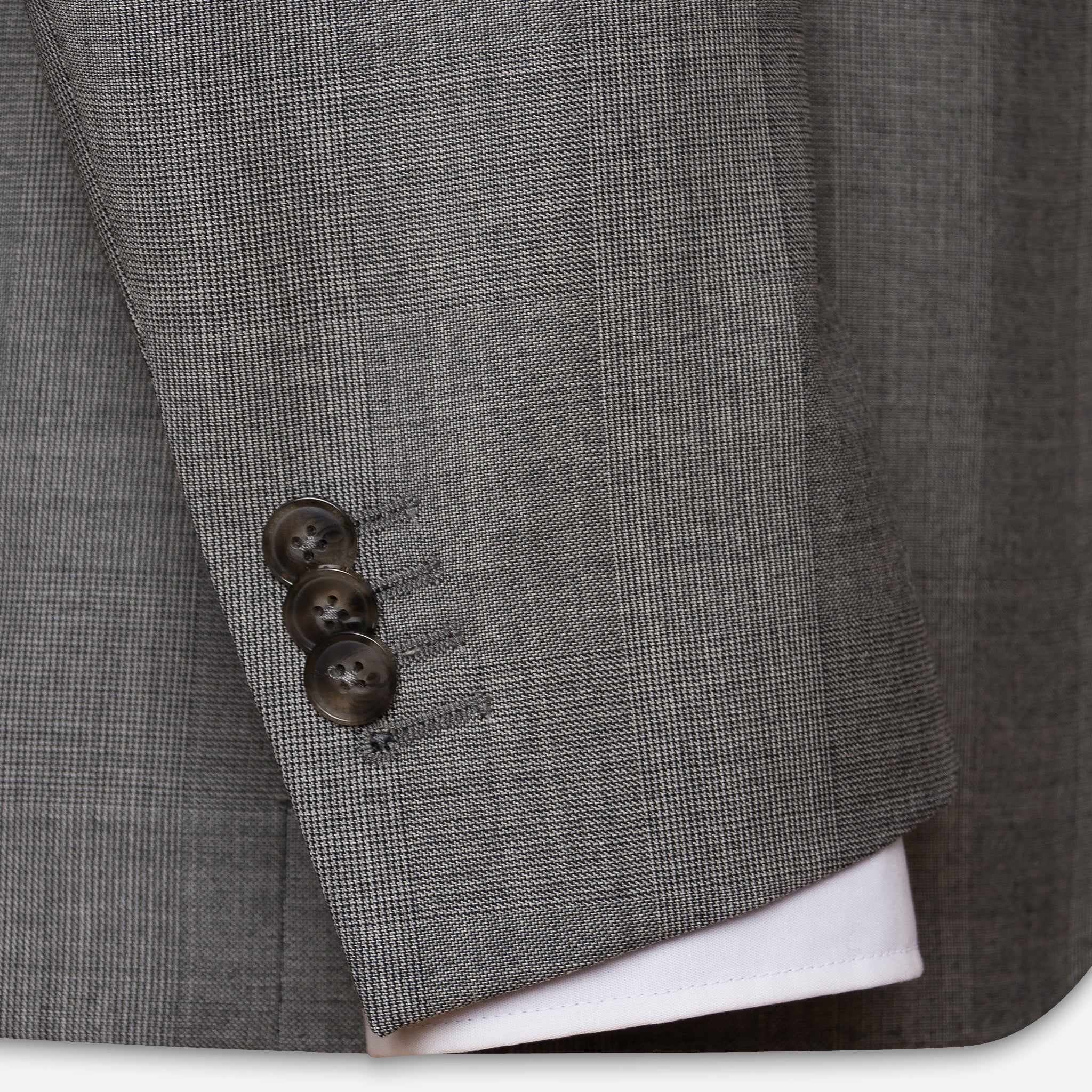 Aberdeen Anzug-Jacket Grau Glencheck - Image 3