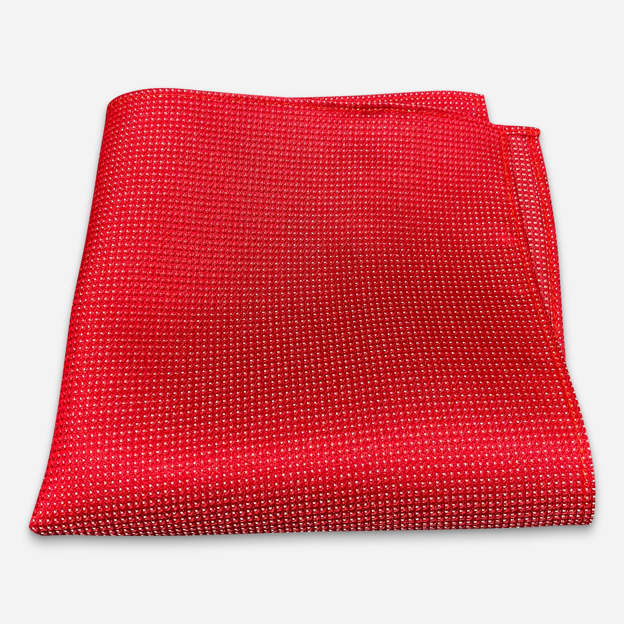Capua Einstecktuch Ferrari-Rot Tupfen