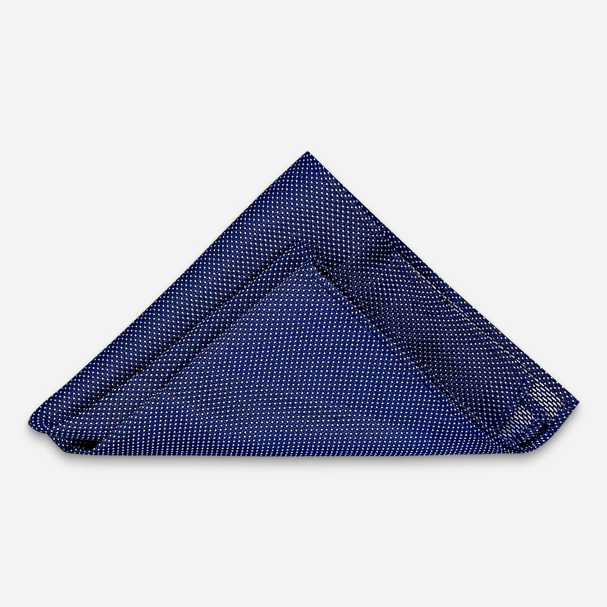 Capua Einstecktuch Navy Tupfen