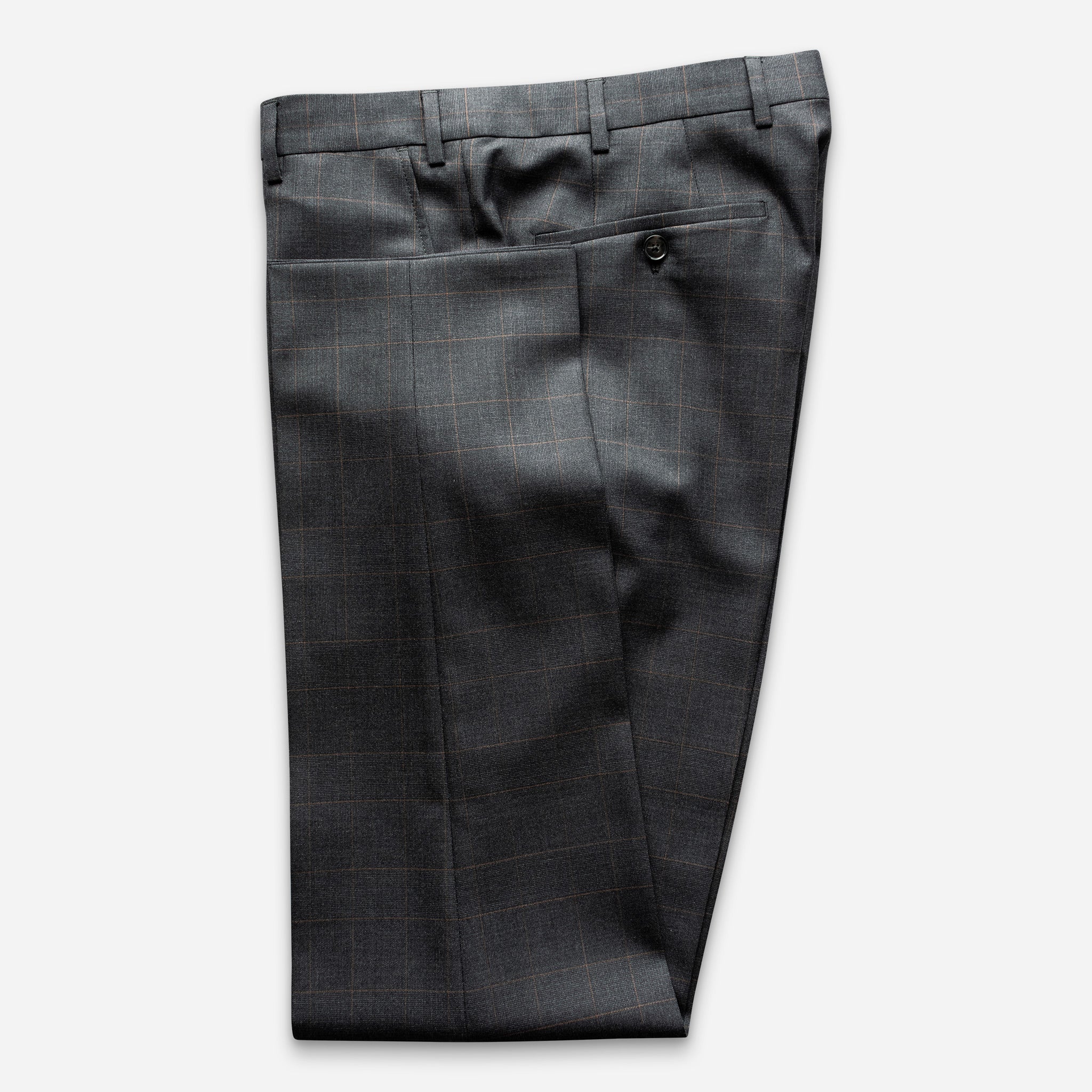 Göteborg Anzug-Hose Anthrazit Karo