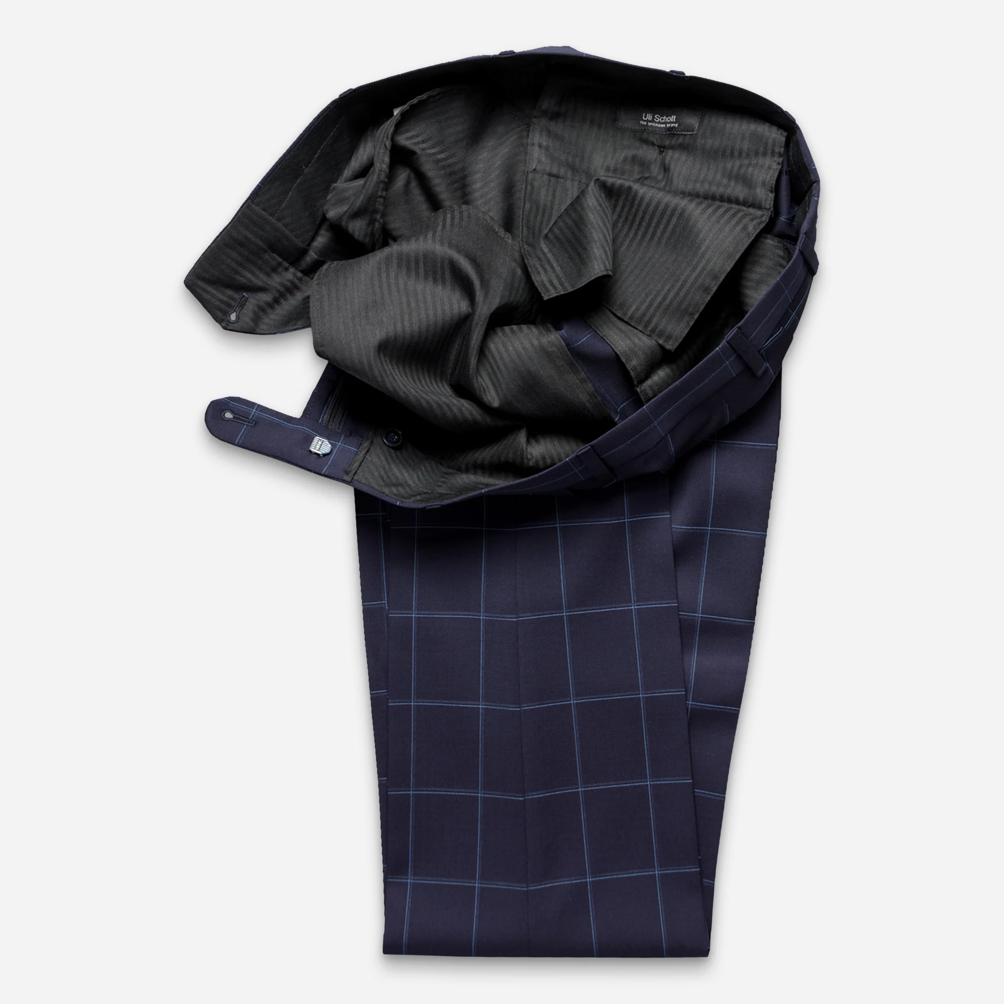 Kalmar Anzug-Hose Navy Karo - Image 2