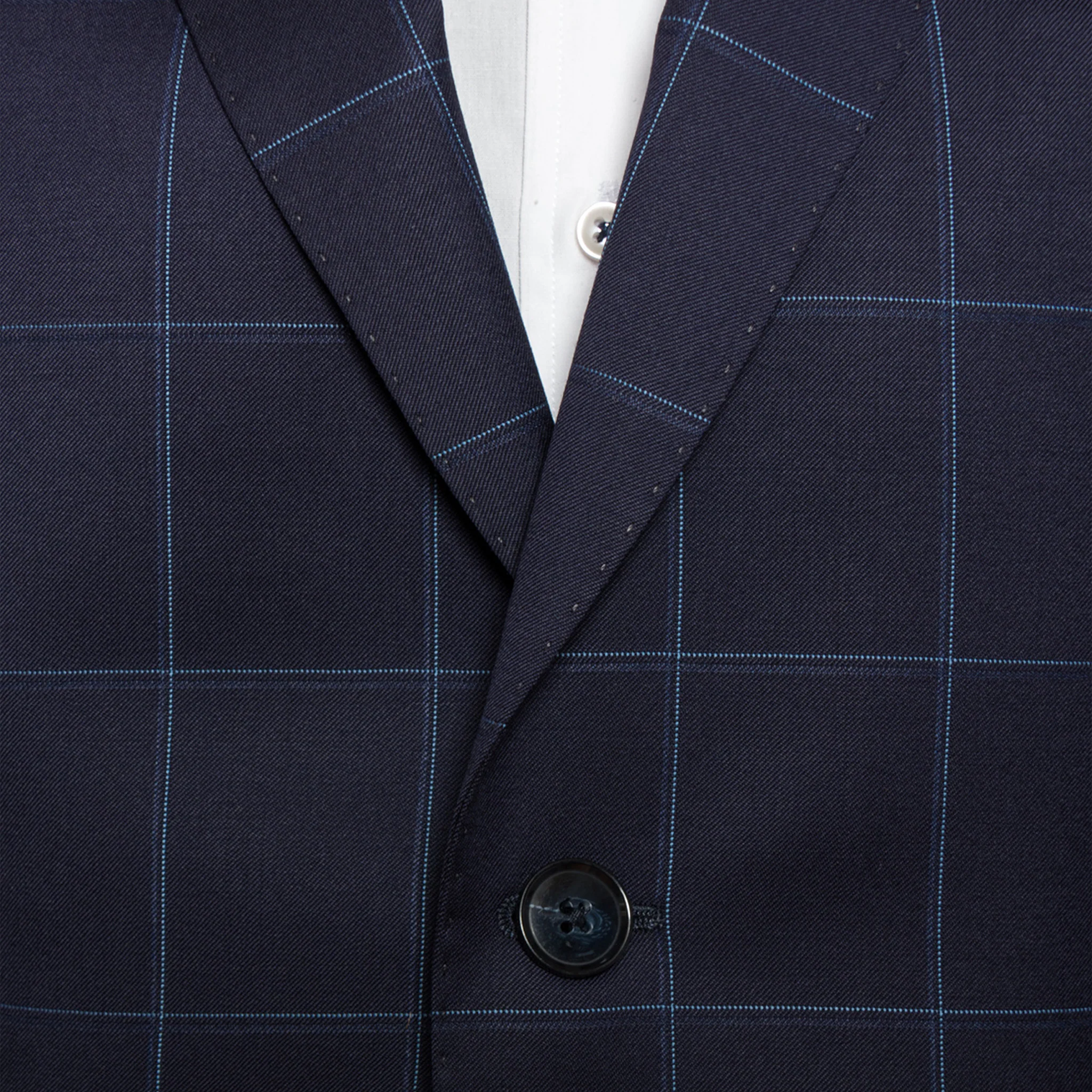 Kalmar Anzug-Jacket Navy Karo - Image 2