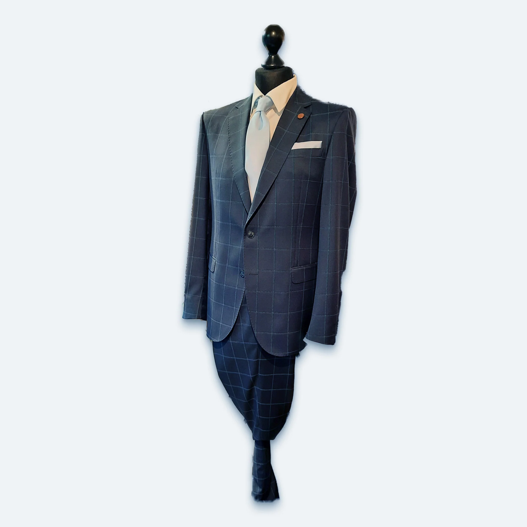 Kalmar Anzug-Jacket Navy Karo - Image 5