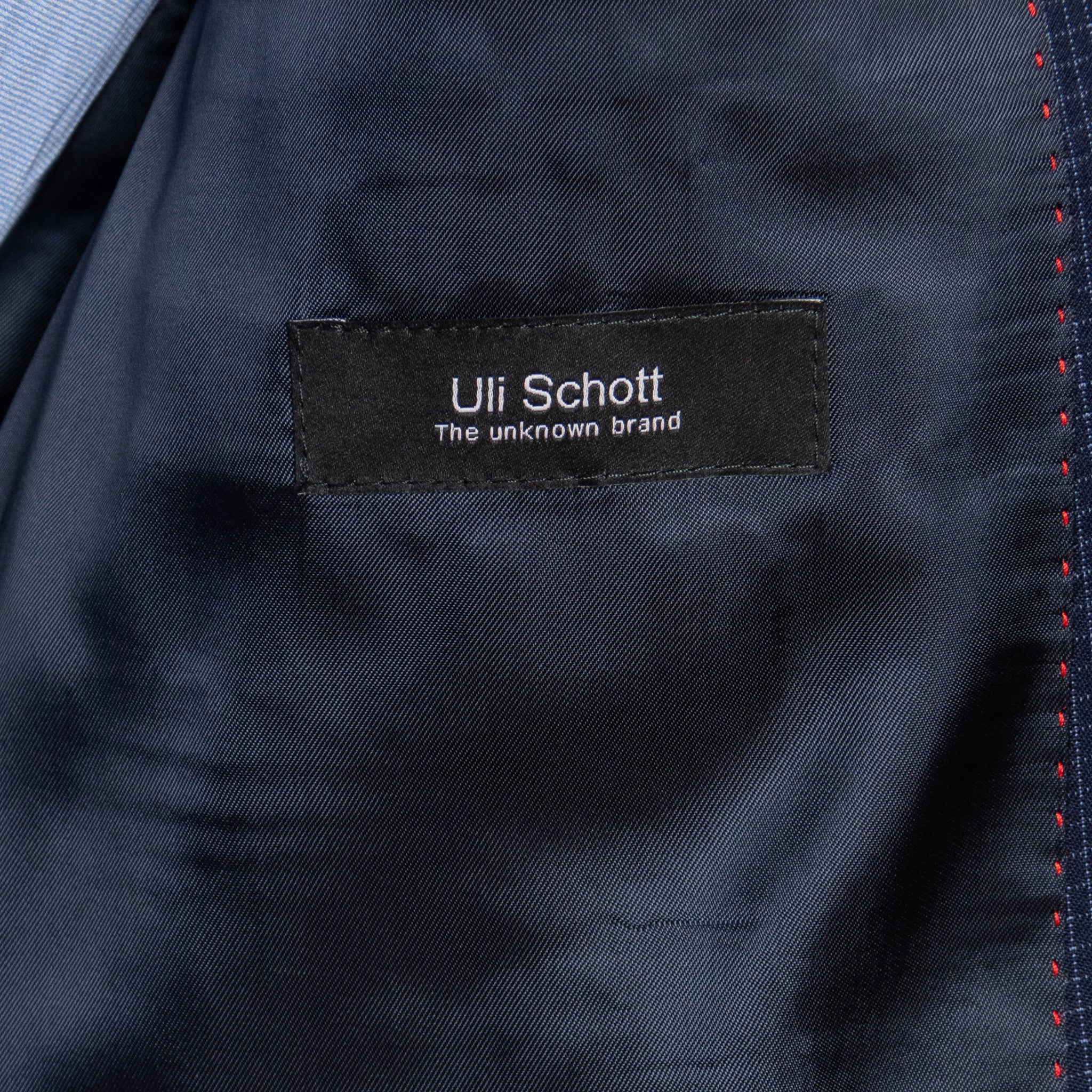 Leeds Anzug-Jacket Navy Mini-Karo - Image 4