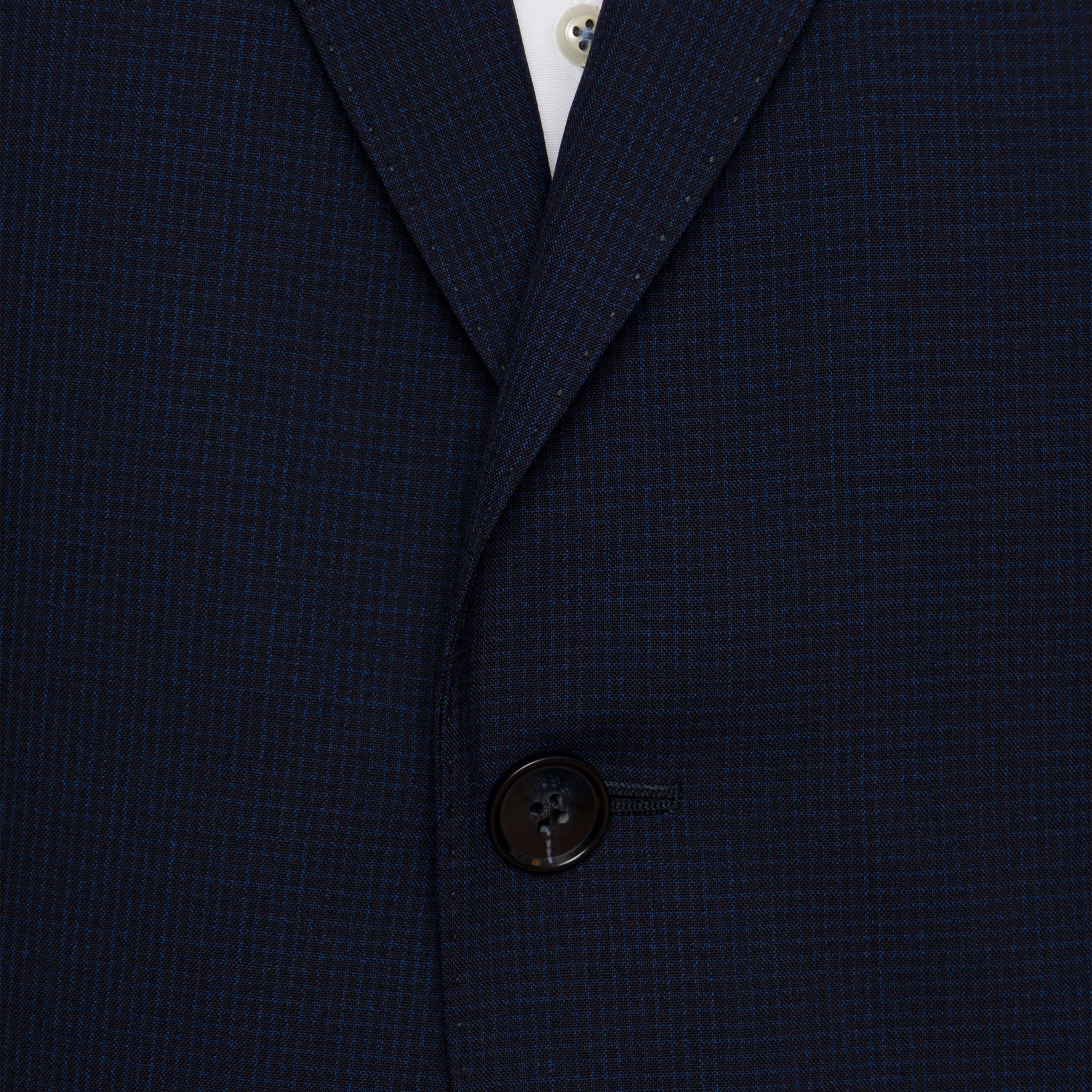 Malmö Anzug-Jacket Navy Mini-Karo - Image 2