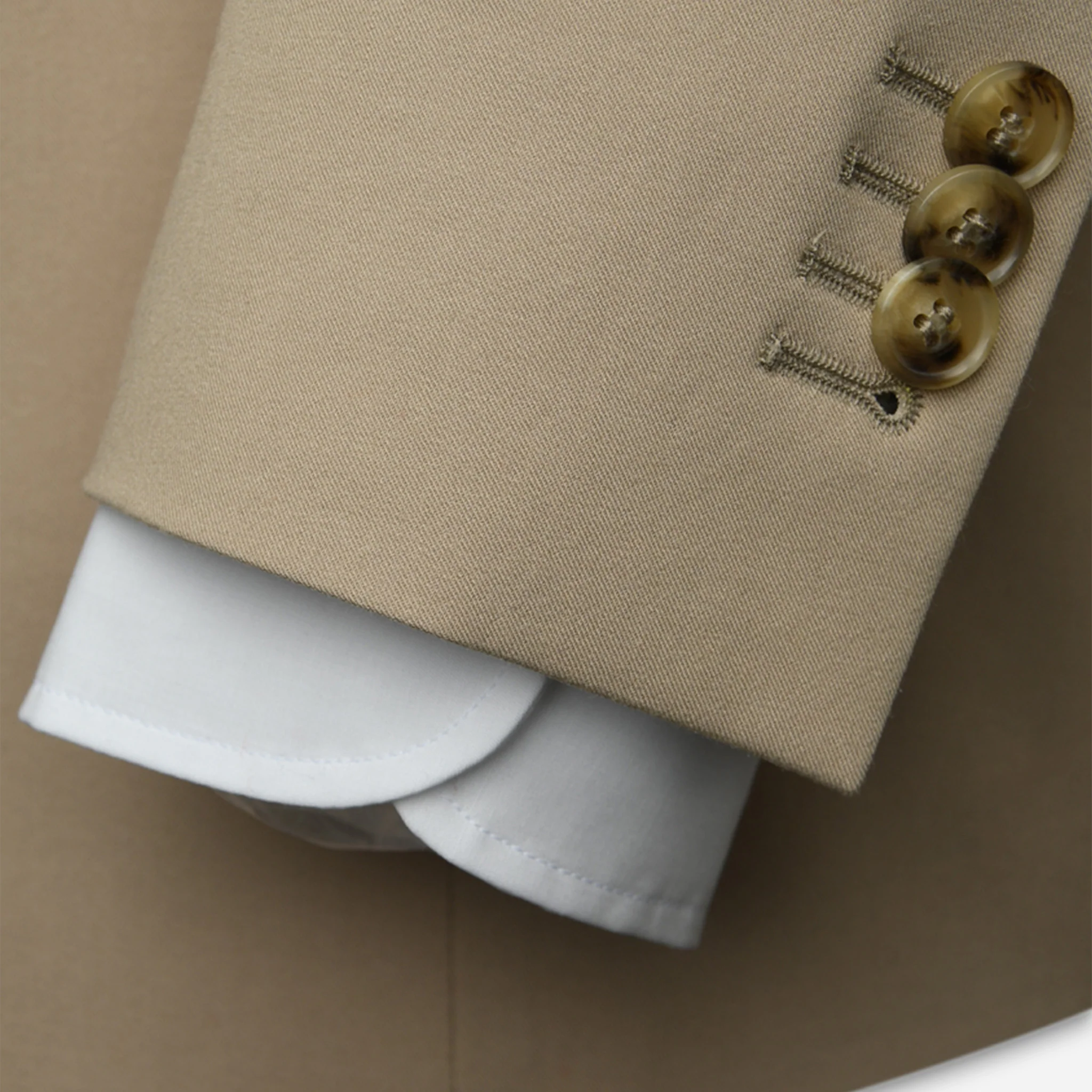 Vienna Anzug-Jacket Doublebreast Light-Beige - Image 3